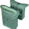 Basil dubbele fietstas brooklyn mik 41l 14 x 30 x 37 cm - groen