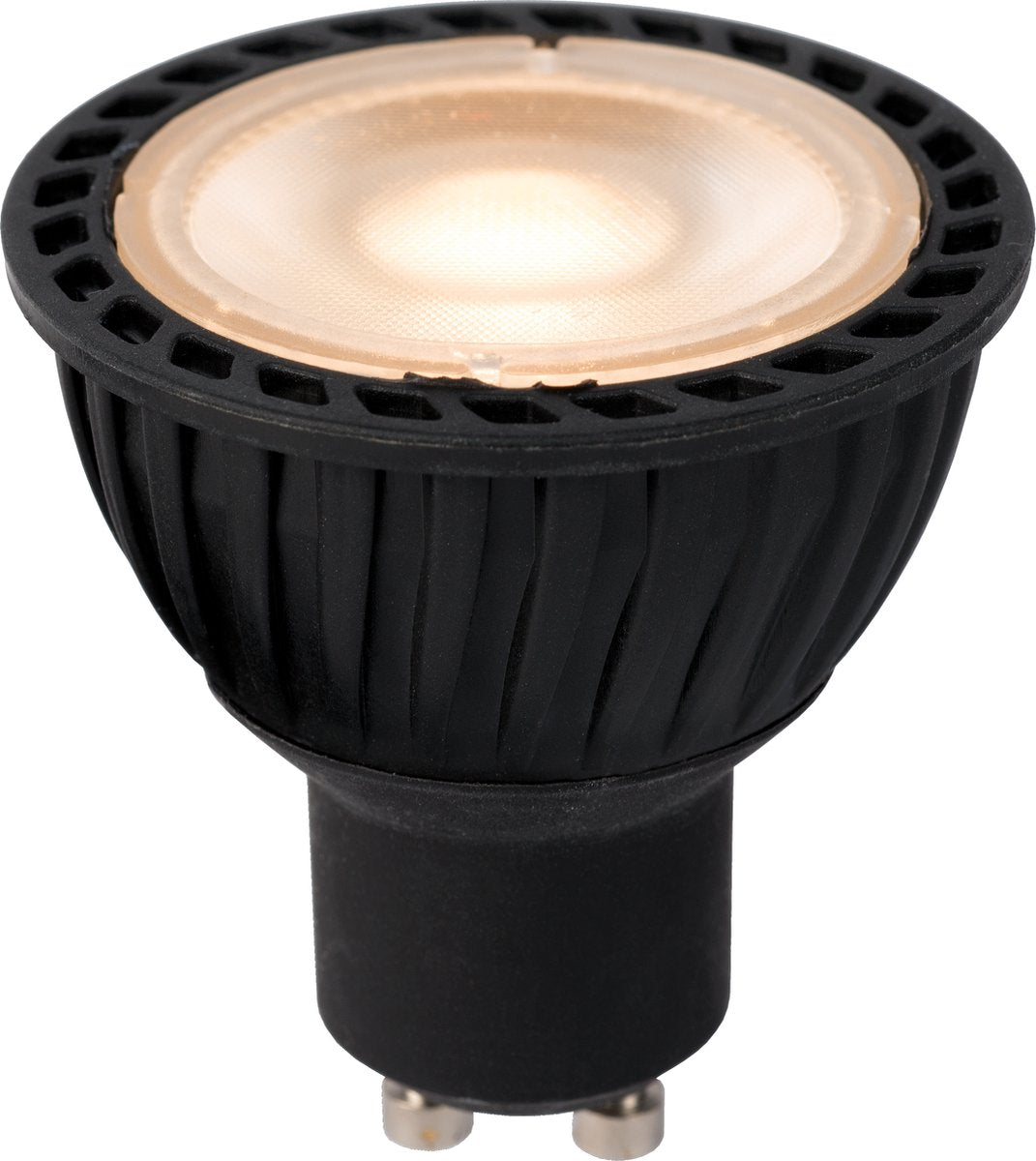 Lucide mr16 - led lamp - ø 5 cm - led - gu10 - 1x5w 2700k - dag nacht sensor - zwart