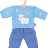 Heless dolls jeans with polar bear sweater, 35-45 cm