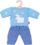 Heless dolls jeans with polar bear sweater, 35-45 cm