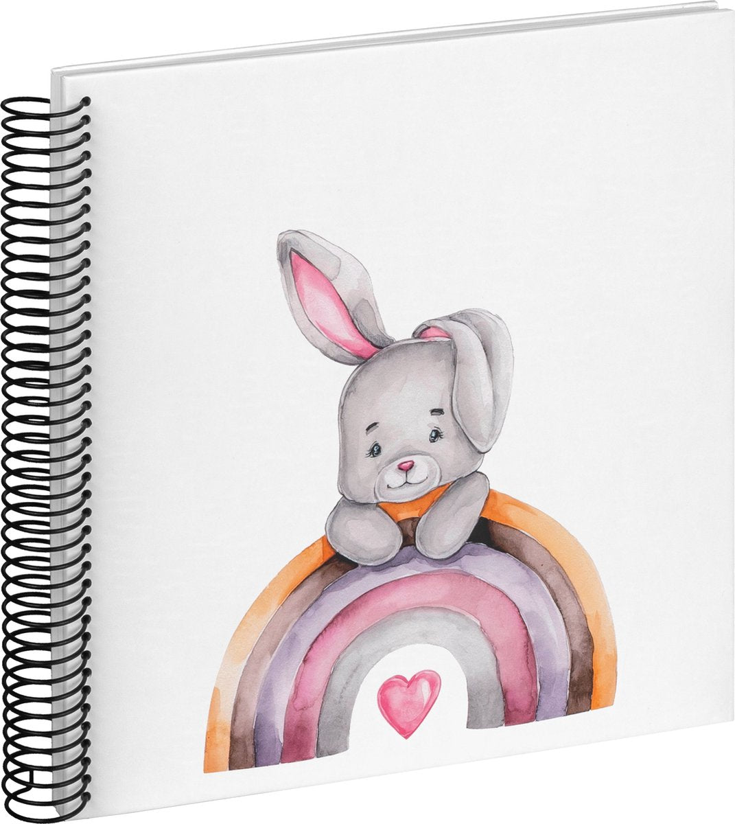 Walther sa-131 bunny malin - álbum en espiral - tamaño 25x25 cm - conejito blanco