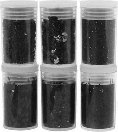 Glitter e paillettes Creative Company, nero, 6x5 gr 1 scatola