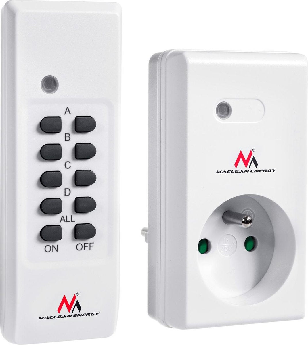 Maclean - interruttore - presa telecomandata - con pin di terra