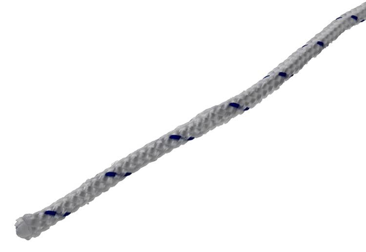 Mack 1014931 - pp braided white blue strand3mm 20m | 5 pieces