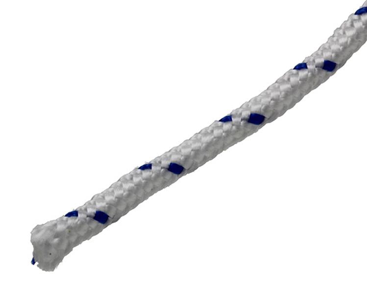 Mack 1014932 - pp braided white blue strand5mm 20m | 5 pieces