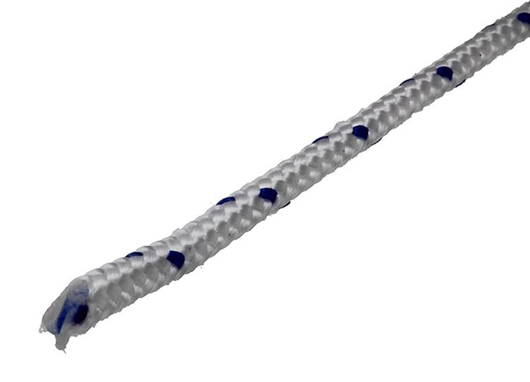 Mack 1014934 - pp trenzado blanco azul bobina 4mm 50m | 5 piezas
