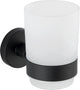 Wenko vaso para cepillos de dientes bosio uno acero inoxidable negro mate - soporte para cepillos de dientes