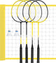 Set da badminton Get Go - 4 giocatori - netto ca. 60 x 400 cm - regolabile in altezza