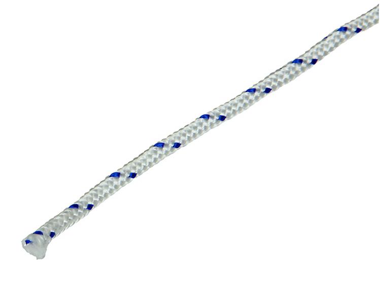 Mack 1014995 - filo pp intrecciato bianco blu 4mm 20m | 5 pezzi