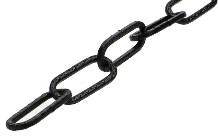 Mack 1015125 - cadena decorativa negra plana ø 3mm l 29mm 2m | 5 piezas