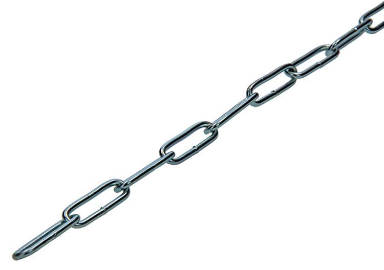 1013906 - eslabón de cadena largo din5685-1ø 2mm l 22mm 60m ancho 20 kg | 60 piezas