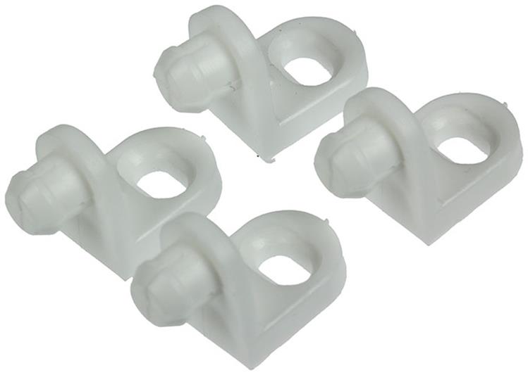 Mack 1013909 - 4 conectores de pared trasera blanco | 5 piezas
