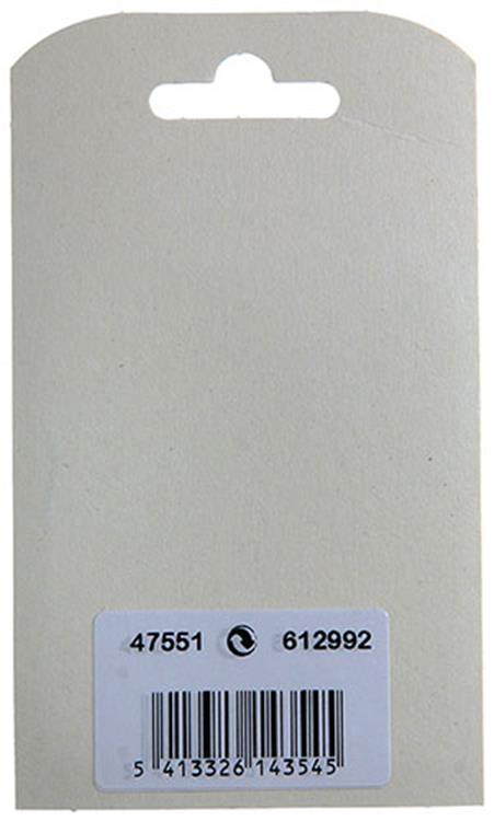 Mack 1013909 - 4 conectores de pared trasera blanco | 5 piezas
