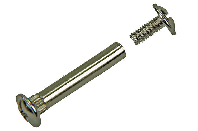 Mack 1013911 - 12 tornillos de unión para armario galvanizados ø 5 mm 40-50 mm | 10 piezas
