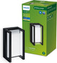 Philips led philips pyrona wandlamp - zwart - geïntegreerde led