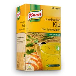 Caldo para beber pollo knorr con hierbas de la huerta 80 piezas