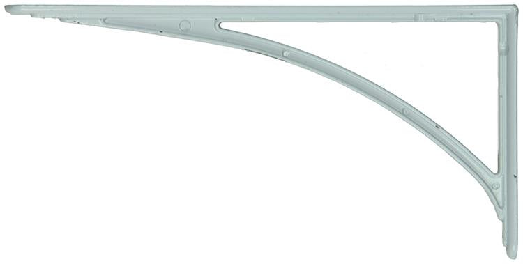 1015318 - suela cónica reforzada aluminio blanco 300x150 mm | 6 piezas