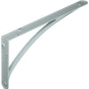1015318 - suela cónica reforzada aluminio blanco 300x150 mm | 6 piezas