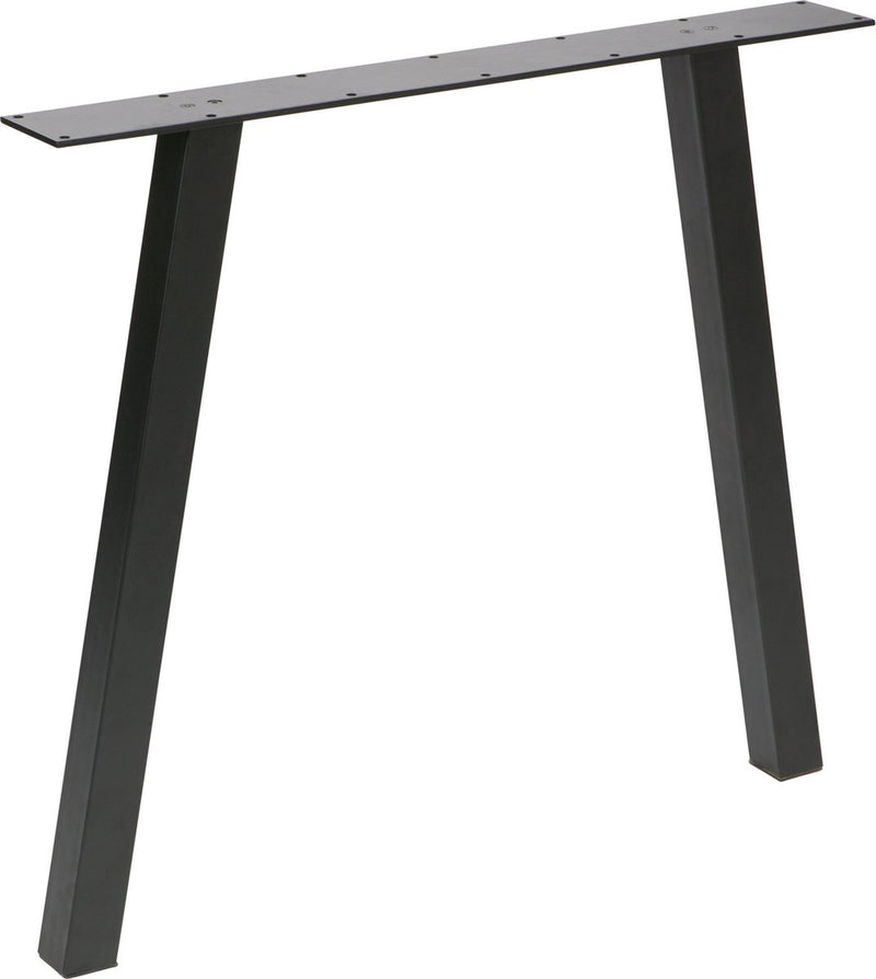 Tavolo in legno a gamba kd 1 pezzo - metallo - nero - 72x79x10