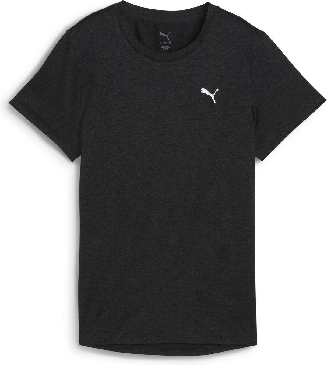 Puma w tad esencial heather tee Camiseta deportiva para mujer - black heather