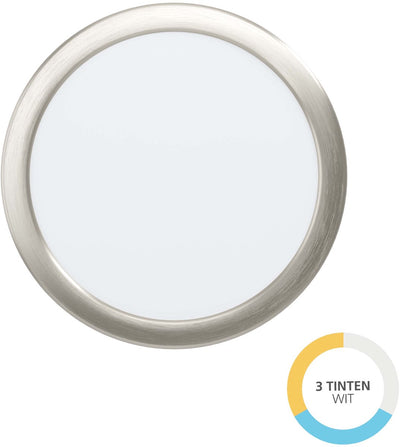 Faretto da incasso Eglo fueva 6 - LED - ø 21,6 cm - grigio - luce bianca orientabile (calda, neutra e luce diurna)
