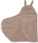 Manta envolvente para bebé Jollein - 100x105cm - bunny cloudy rib - café con leche