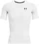 Under armour ua hg armour comp ss-wht heren sportshirt - wit - zwart