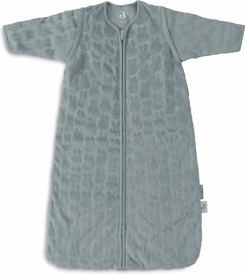 Jollein x Miffy - sacco nanna invernale con maniche staccabili 70 cm - miffy jacquard verde mare - sacco nanna invernale