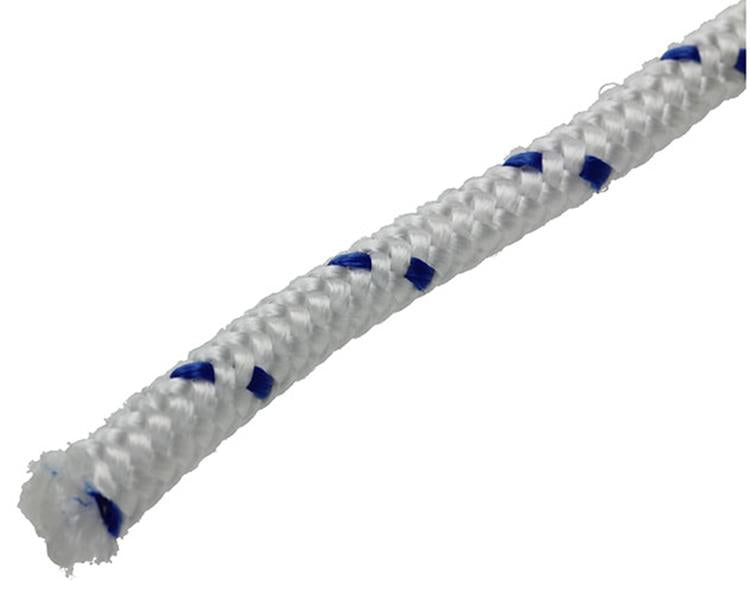 Mack 1013977 - pp braided white blue strand8mm 15m | 5 pieces