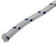 Mack 1013977 - pp trenzado blanco hilo azul 8mm 15m | 5 piezas