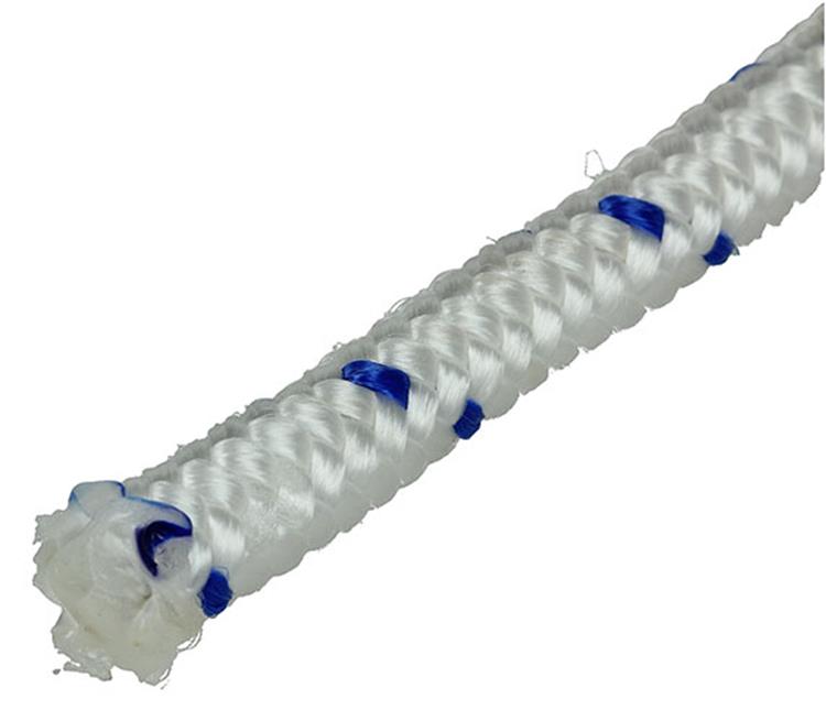 Mack 1013978 - pp braided white blue strand10mm 15m | 5 pieces
