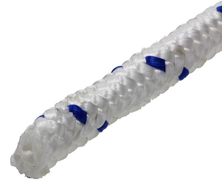 Mack 1013979 - pp braided white blue strand12mm 15m | 5 pieces