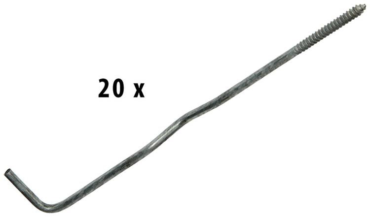Mack 1013970 - 20 bridas de pared galvanizadas 180x40x4mm | 5 piezas