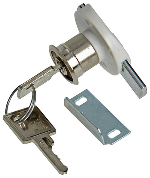 Mack 1014017 - cerradura cilíndrica de superficie para gabinete ø 16 mm l20 mm | 5 piezas