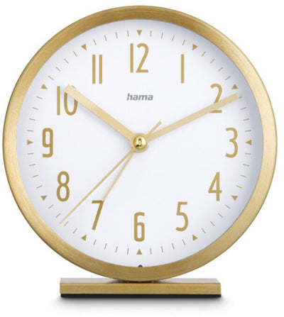 Reloj despertador Hama - skye - sin tictac - dorado