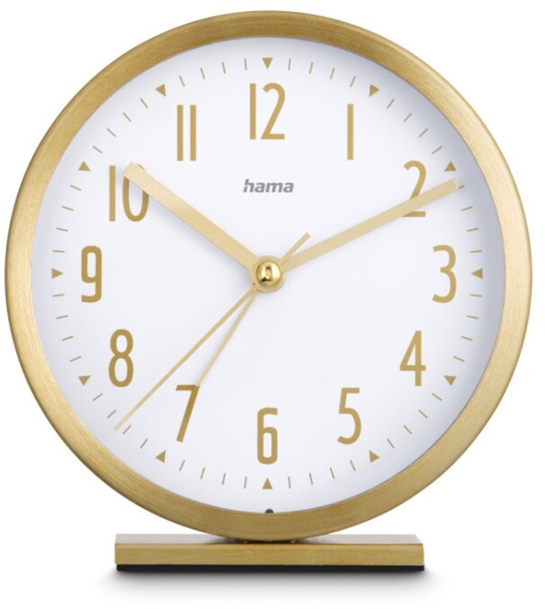 Reloj despertador Hama - skye - sin tictac - dorado