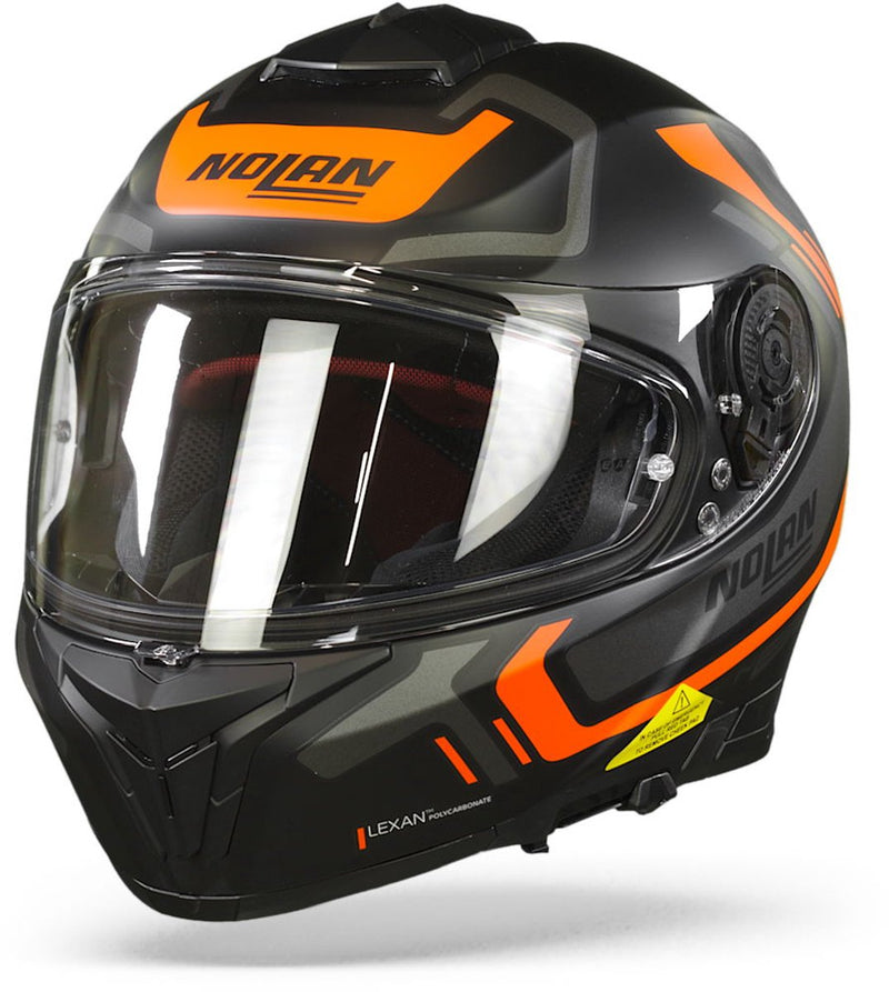 Nolan n80-8 ally n-com 41 flat nero arancione l