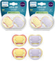 Philips avent ultra air – ciuccio traspirante e leggero (0-6 mesi) – 4 pezzi - scf087 20