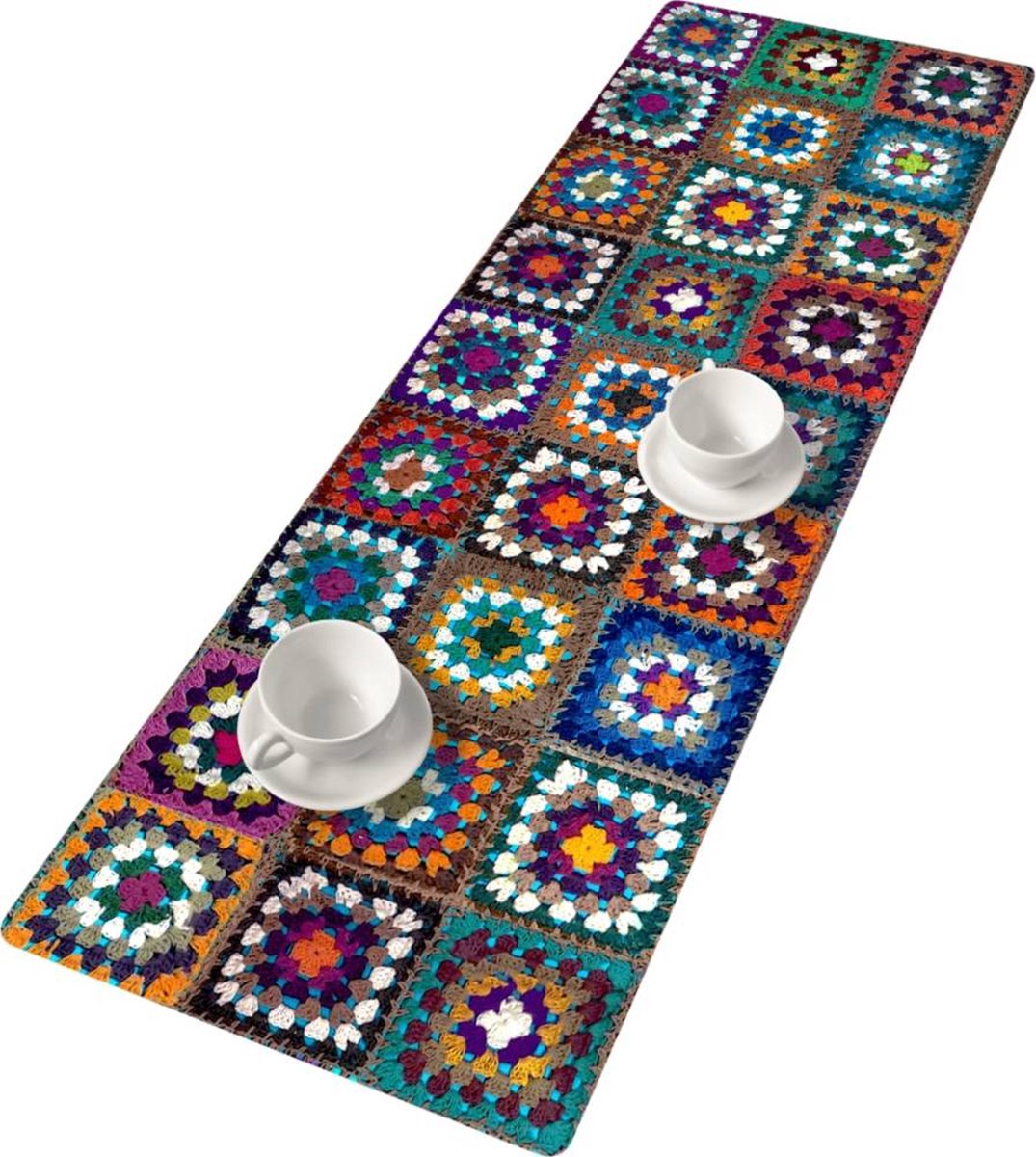 Bertoni - camino de mesa - fieltro - 115x40cm - estampado frania
