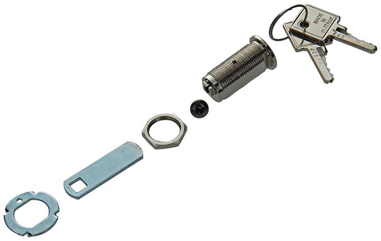Mack 1014022 - Cerradura para armario con letras niquelada 30 mm | 5 piezas
