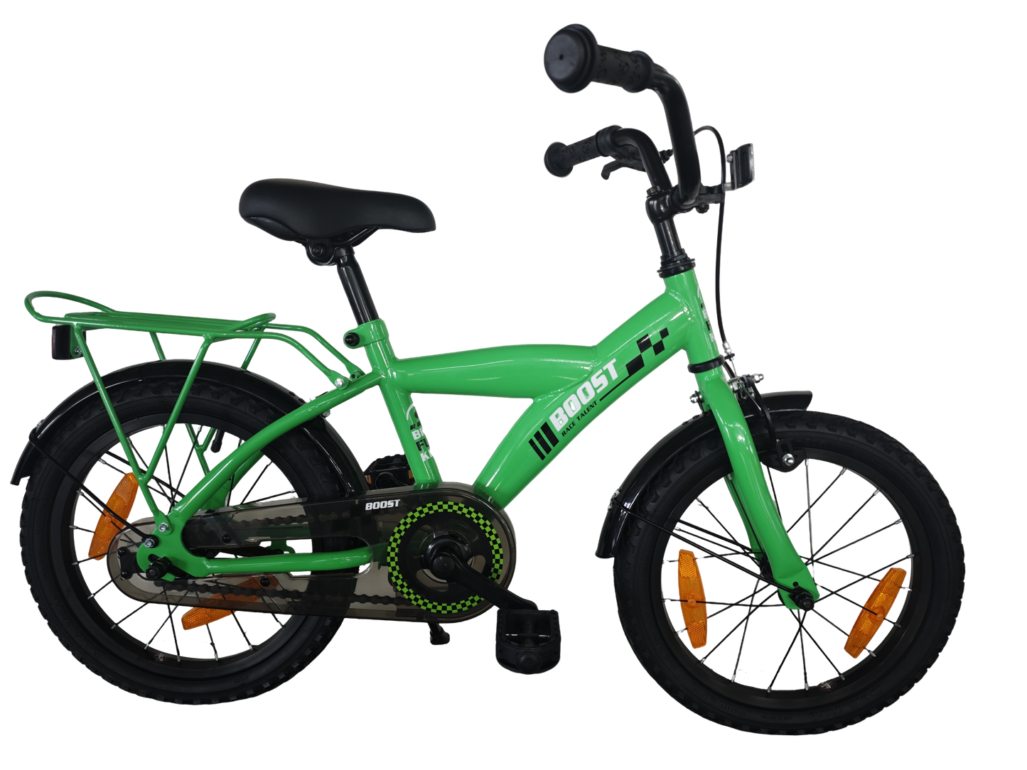 Bikefun bicicleta para niños boost 16 pulgadas con buje de freno - verde