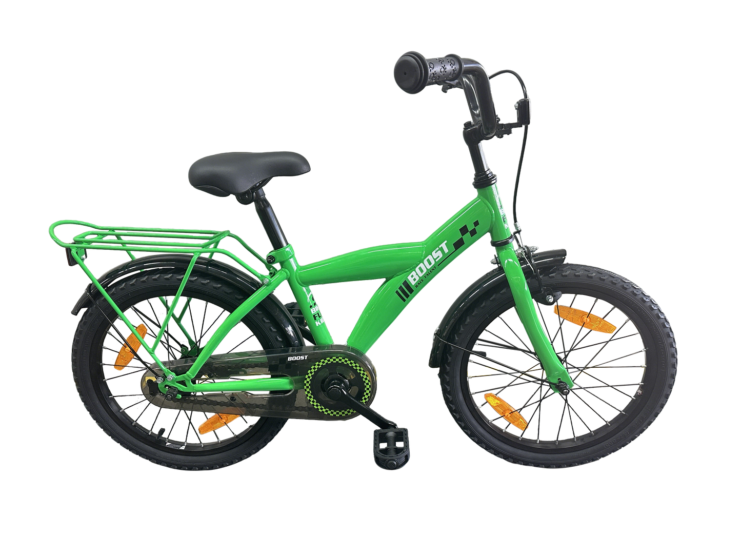 Bikefun bicicleta para niños boost 18 pulgadas con buje de freno - verde