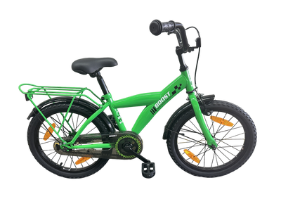 Bikefun kinderfiets boost 18 inch met remnaaf - groen
