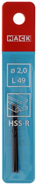 Mack 1018177 - punta universale hss r ø 2,0 x 49 mm 2 pz | 5 pezzi