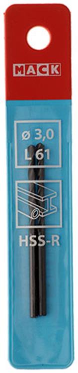 Mack 1018179 - broca universal hss r ø 3,0 x 61 mm 2 uds | 5 piezas