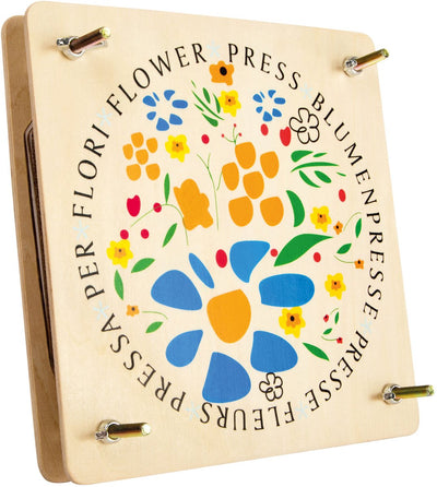 Piccole piede - Pressa di fiori di legno, 18x18 cm