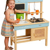Classic World Wood Wooden Outdoor Speelkeuken con accessori, 7DLG.
