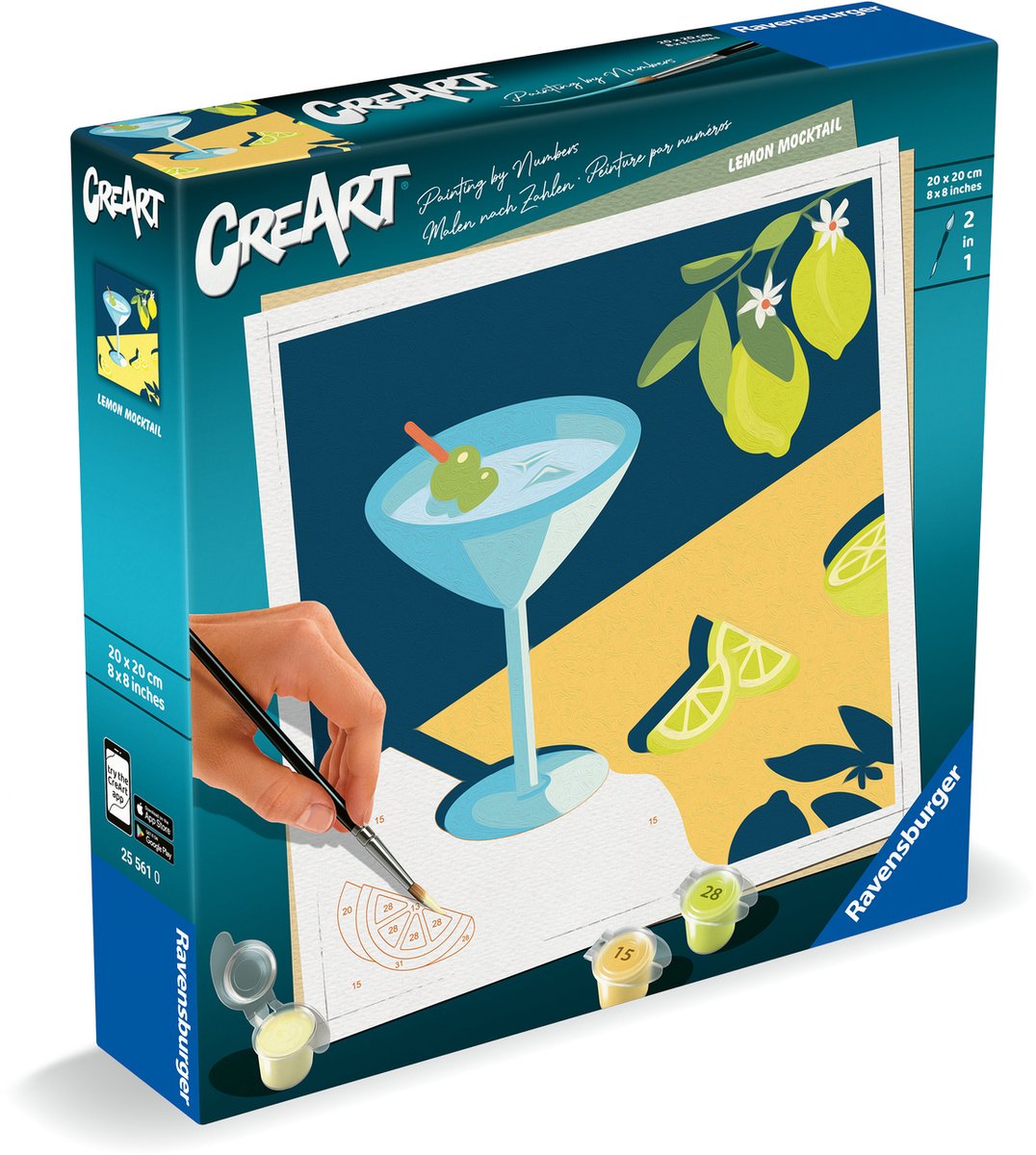 Ravensburger creart vernice per numero - limone