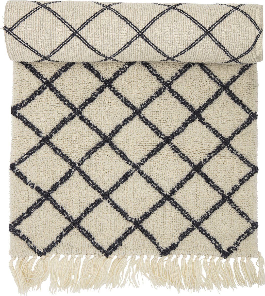 Bloomingville - tappeto Warda - beige - lana