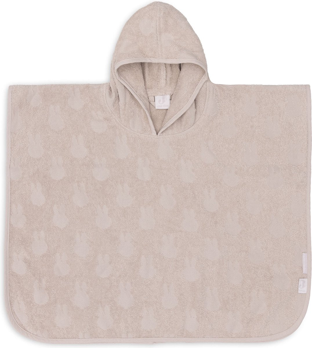 Jollein x Miffy - poncho de baño de rizo para bebé - capa de baño infantil con capucha - jacquard miffy - turrón